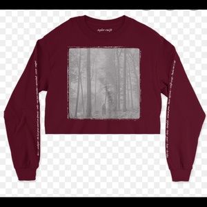Taylor Swift folklore cropped long sleeve